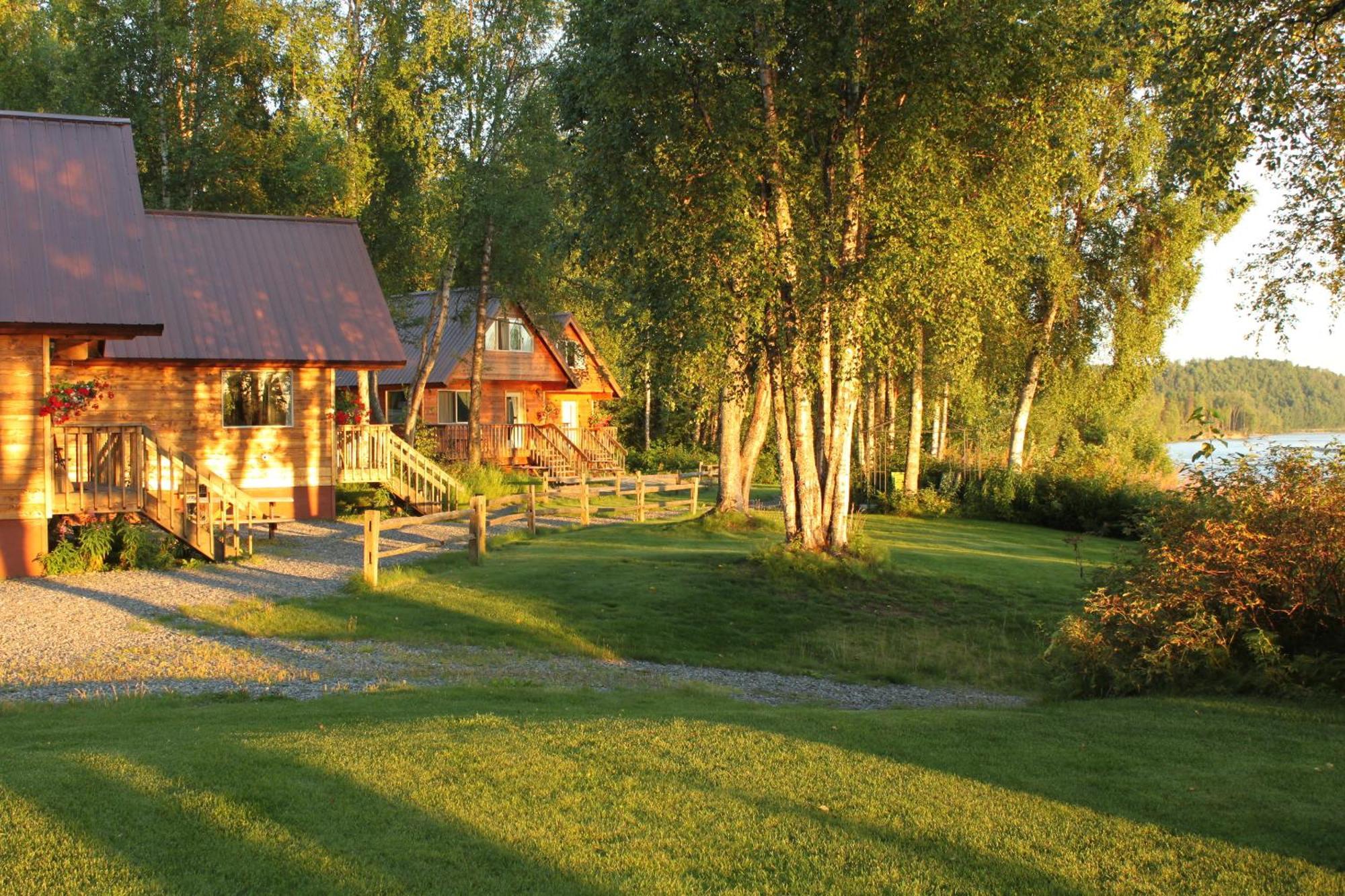 Susitna River Lodging, Riverside Cabins 塔尔基特纳 外观 照片